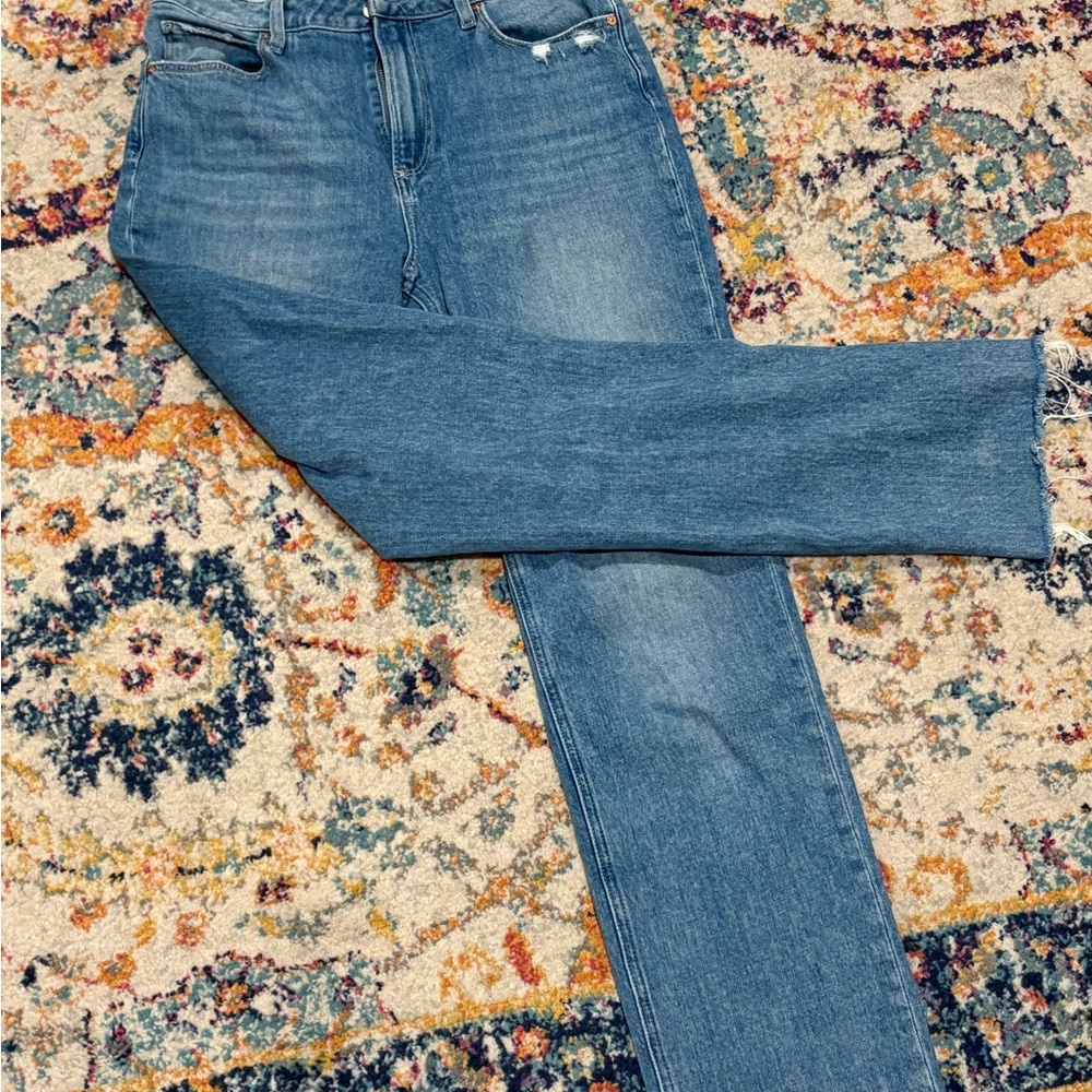 PAIGE Light Blue Ankle Jeans